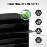 SUPEASY Wood Desk Organizer, 5 Tier Paper File Organizer for Desk, Wooden Desktop Organizer, Paper Letter Literature Mail Sorter, for Office School & Home Organization, Black - Image 6