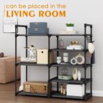 Black Tubes Closet Shoe Rack, 5 Tier Oxford Fabric Shelf, Easy Assembly, Sturdy and Durable, Holds Up to 30 lbs - Image 4