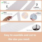Ohlove 20Pcs Drawer Organizer Dividers 17"x2.8" Adjustable Storage Organizer Separator for Socks, Underwear, Makeup, Kitchen, Dresser - Image 4