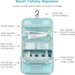 Mossio Hanging Toiletry Bag - Large Cosmetic Makeup Travel Organizer for Men & Women with Sturdy Hook - Image 5