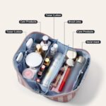 BOYATU Travel Makeup Bag for Women: Large Cosmetic Bag Set of 3 - PU Leather Make up Bag with Compartments - Compact Waterproof Toiletry Bag with Divider & Handle (B-1-Pink) - Image 6