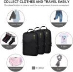 Compression Packing Cubes - Lightweight Waterproof - Large Packing Cubes for Travel - Pack of 3 - Space-Saving Luggage with Handles & Zippers - for Suitcase, Men & Women - Image 7