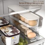 Auto Rolling Fridge Egg Organizer, Space Saving Eggs Dispenser for Refrigerator Storager, Home Egg Holder, 1 pack - Image 3