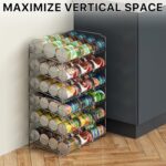Simple Houseware Stackable Can Organizer Rack for Pantry/Cabinet – 11.5" D x 17" W x 13.75" H, Holds 36 Cans, 3-Tier Can Food Storage Dispenser, Chrome - Image 6