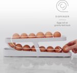 YouCopia RollDown™ Egg Dispenser, Space-Saving Rolling Eggs Dispenser and Organizer for Refrigerator Storage - Image 3
