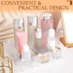 45 Pcs Adjustable Drawer Dividers with Fixed Buckle Drawer Organizer Box Dividers Back To School Gift for Socks Underwear Makeup Kitchen Bedroom Dresser Office Storage (Clear) - Image 5