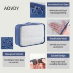 9 Set Packing Cubes for Travel Essentials, Suitcase Organizer Bags for Airplane Road Trip Camp - Navy Blue - Image 4