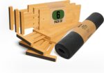 Adjustable Bamboo Drawer Dividers 6 Pack, Expandable Drawer Organizer for Kitchen, Bedroom, Bathroom and Dresser, Each Divider Expands from 12" to 17.5" Height 4.5 – Free Mat Included in Package. - Image 2