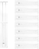 Aiokuo Adjustable Drawer Dividers for Clothes and Kitchen, 8 Pack Expandable Drawer Organizers, Clear Plastic Separators for Dresser, Utensil, Cutlery, Clothing, Underwear, and Office Storage - Image 2