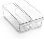 BINO | Plastic Storage Bins, Small | THE CURVE COLLECTION | Multi-Use Organizer Bins | Storage Containers Kitchen, Pantry and Home Organization | Fridge Organizers | Pantry Organization and Storage - Image 2
