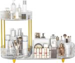 Beborxue Makeup Organizer Countertop for Vanity, 360 Rotating Cosmetic Skincare Perfume Organizers, Large Capacity Cosmetic Display Case for Dresser, Bathroom Countertop (Clear) - Image 2