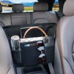 Black Car Handbag Holder Between Seats Suede Car Storage Bag Large Capacity 7 Compartment Purse Phone Ipad Automotive Consoles Organizer Safe Barrier of Pet Kids… - Image 2