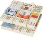 DIMJ Drawer Organizer Clothes - 20 Pack Closet Drawer Organizer Bins for Baby Clothes Storage, Fabric Dresser Organizer for Nursery Bedroom, Foldable Small Drawer Dividers for Underwear Socks - Image 2