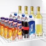 Drink Organizer for Fridge, 5 Row Automatic Pusher Glide, Adjustable Width Soda Can Dispenser for Refrigerator-Holds up to 25 Cans - Image 2