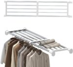 Hershii Tension Shelf Expandable Rod Closet System Heavy Duty Clothes Hanger Adjustable DIY Garage Bathroom Kitchen Storage Organizer Shoe Rack, Plant Stand, Bookshelf - Image 2
