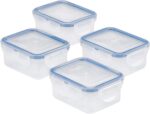 LOCK & LOCK Easy Essentials Food Storage Container Set, 4-Piece -Clear - Image 2