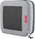 LeanTravel Compression Packing Cubes for Travel Organizers with Double Zipper (1 large piece, Grey) - Image 2