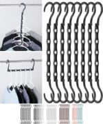 Mr. Pen- Space Saving Hangers, Black, 8 Pack, Clothes Organizers, Shirt Hangers, Magic Closet Space Savers - Image 2