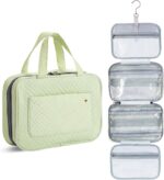 Ms. pen- Travel Toiletry Bag Organizers, Green, Makeup Travel Bag for Toiletries with Hanging Hook, Water-Resistant - Image 2