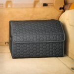 Owleys Trunk Organizer For Car - Collapsible Storage Bins - Keep Groceries, Sports Gear & Tools Secure On Road Trips - Best Gifts for Men - Heavy Duty Cargo Tote (Black 21.6) - Image 2