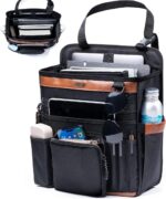 SPORJET Car Seat Organizer with Laptop Compartment (Fits 15.6"), Front & Backseat Passenger Organizer with Adjustable Strap, Multiple Pockets, Portable Office Bag, Water-Resistant 1200D Polyester - Image 2