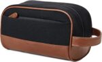 Vorspack Canvas Toiletry Bag - Water Resistant Travel Bag for Toiletries, Accessories, Gifts for Men - Black - Image 2