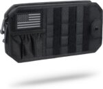 WYNEX Molle Car Sun Visor Organizer, Original Design Car Accessories with Zipper Visor Storage Pouch & Glasses Clip, Semi-Rigid Molle Panel for Tactical Gears, Fits Most Vehicles, SUVs, Trucks - Image 2