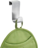 iDesign Forma Brushed Stainless Steel Over-The-Cabinet Storage Hook - 1" x 2.25" x 3" - Image 2