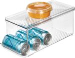 iDesign Soda Can Organizer with Lid for Pantry or Refrigerator - Clear - Made in USA - Image 2