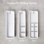 YouCopia DrawerFit Sliding Drawer Tray with Adjustable Dividers, Expandable Kitchen Storage Organizer, Speckled White - Image 10