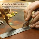 Travel Toiletry Bag for Men and Women, Travel Shaving Dopp Kit Water-resistant Bathroom Toiletries Organizer PU Leather Cosmetic Bags (Black) - Image 9