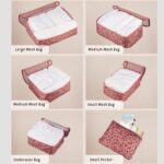 Vercord 7 Set Travel Packing Organizers Cubes Luggage Suitcase Organizer Bags Clothes Underwear Cube Shoe Pouch Pack Pink Leopard - Image 4