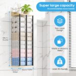 Towel Racks for Bathroom Wall Mounted, 3 Bar Wall Towel Rack for Rolled Towels, Metal Towel Holder with Wooden Shelf, Sturdy and Large Capacity, Towel Storage Organizer - Image 3