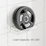 Sotfamily Clear Shower Caddy, Acrylic Wall Mounted Shower Shelves with Soap Dish & Adhesive Pads for Bathroom Organizers and Storage, No Drill Shower Caddies for Bathroom Decor - Image 4