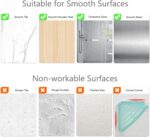 Sotfamily Clear Shower Caddy, Acrylic Wall Mounted Shower Shelves with Soap Dish & Adhesive Pads for Bathroom Organizers and Storage, No Drill Shower Caddies for Bathroom Decor - Image 5