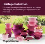 Tupperware Heritage Collection, New 36 Piece Food Storage Container Set in Vintage Pink, Dishwasher Safe and BPA Free (18 containers, 18 lids) - Image 3