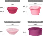 Tupperware Heritage Collection, New 36 Piece Food Storage Container Set in Vintage Pink, Dishwasher Safe and BPA Free (18 containers, 18 lids) - Image 4