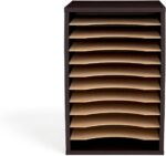 Safco Products Vertical Desktop Sorter, 11 Compartment, Black - Image 3