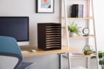 Safco Products Vertical Desktop Sorter, 11 Compartment, Black - Image 4