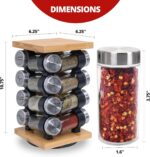 Orii 16-Jar Rotating Spice Rack with Spices Included – Pre-Filled Spice Racks with 5-Year Refill Program - Flavorful Spices - Image 3