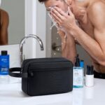 Travel Toiletry Bag, Small Cosmetic Bag, Hanging Water-Resistant Organizer for Men & Women, Ideal for Makeup, Shaving Kit, Gym Essentials & Travel Accessories (Black) - Image 6