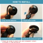 Under Desk Cable Management Net, 36PCS Under Table Cord Management Mesh Organizer Flexible Wire Hiders, Extra Large Capacity Wire Management Kit Under Desk, Fits Most Tables - Image 5