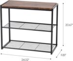 IRIS USA 3-Tier Shoe Rack, Up to 6 Pairs, Shoe Bench for Front Door Entrance, Entryway, Mudroom Bench, Shoe Organizer for Closet, Shoe Storage Shelf, Modern Wood and Metal Shoe Rack Bench - Image 4