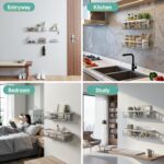 Veken Shower Caddy 6-Pack, Family Choice Award Winner, Large Wall Mounted Shower Rack, Bathroom Shelves Over Toilet, Organizer Storage Accessories with Soap Dish&Toothbrush Holder - Image 9