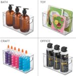 iDesign Slim Clear Plastic Stackable Storage Bin, Tall Narrow Organizer for Kitchen or Pantry, 4-Pack - Image 5