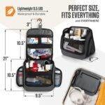 VENTURE 4TH Hanging Travel Toiletry Bag for Women & Men – Large Toiletry Organizer with 18 Compartments, Removable TSA Pouch, Travel Wash Bag for Toiletries, Makeup & Shaving Kit (Shadow Gray) - Image 3