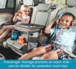 High Road CarHop Car Seat Organizer - Front Seat Organizer for Driver and Back Seat Organizer for Kids with Cup Holders, Study Tray Lid, Side Pockets and Cooler or File Compartment (Gray) - Image 3