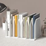 Metal 7 Section File Folder Organizer for Desk | Vertical Office File Holder | Heavy-Duty Mesh Document Sorter for Books, Binders, Laptops | Desk Organizer,7 Sections White - Image 3