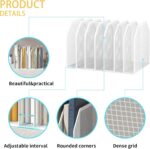 Metal 7 Section File Folder Organizer for Desk | Vertical Office File Holder | Heavy-Duty Mesh Document Sorter for Books, Binders, Laptops | Desk Organizer,7 Sections White - Image 4