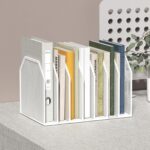 Metal 7 Section File Folder Organizer for Desk | Vertical Office File Holder | Heavy-Duty Mesh Document Sorter for Books, Binders, Laptops | Desk Organizer,7 Sections White - Image 5